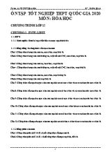 Tài liệu ôn thi Tốt nghiệp THPT Quốc gia môn Hóa học - Hà Giữ Quốc